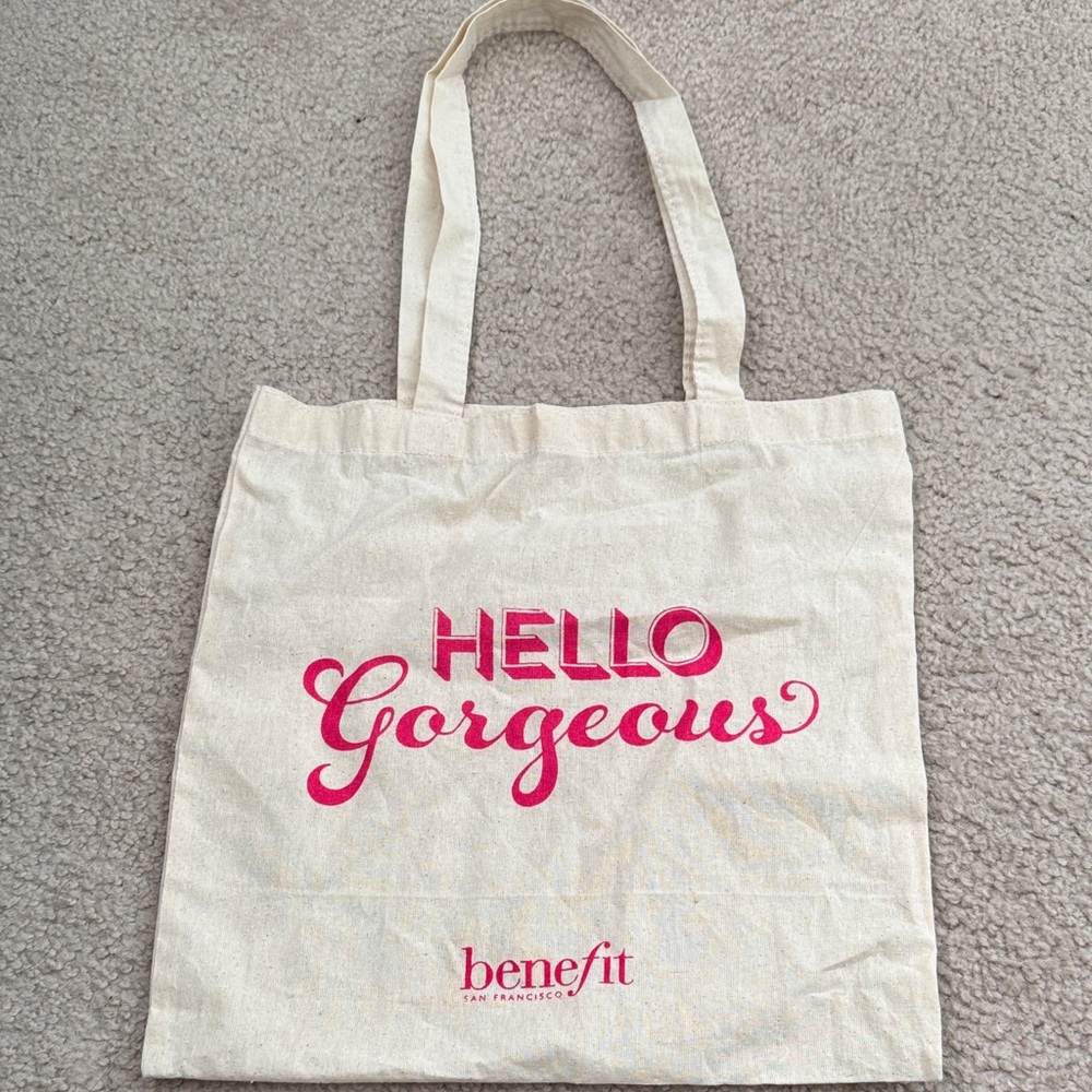 Benefit Cosmetics Canvas Tote Bag small